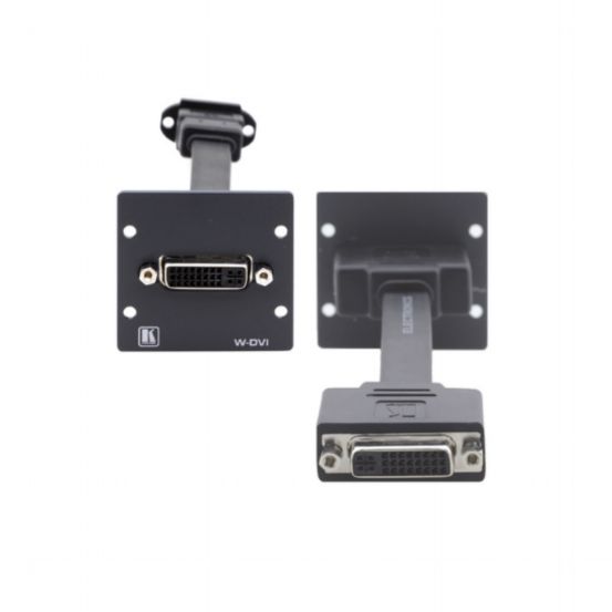 W-DVI (B) Wall Plate Insert - DVI - Black